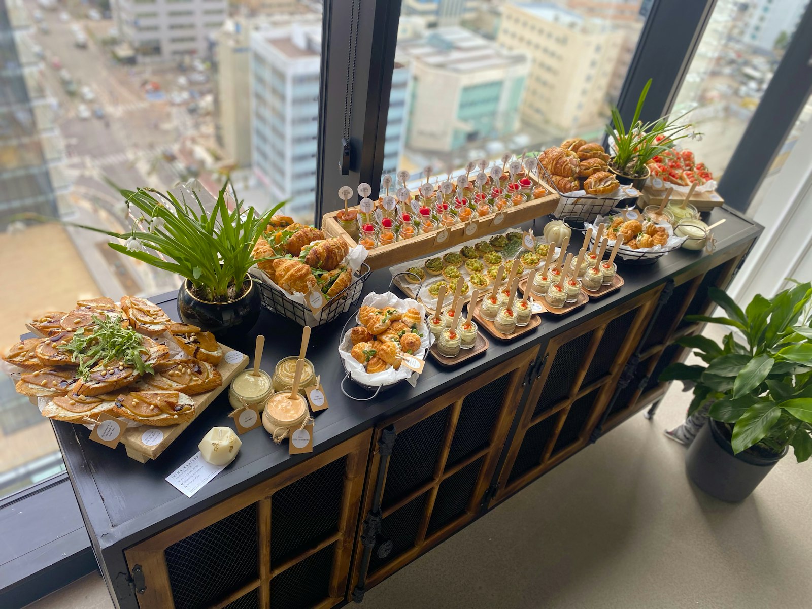 Corporate catering buffet